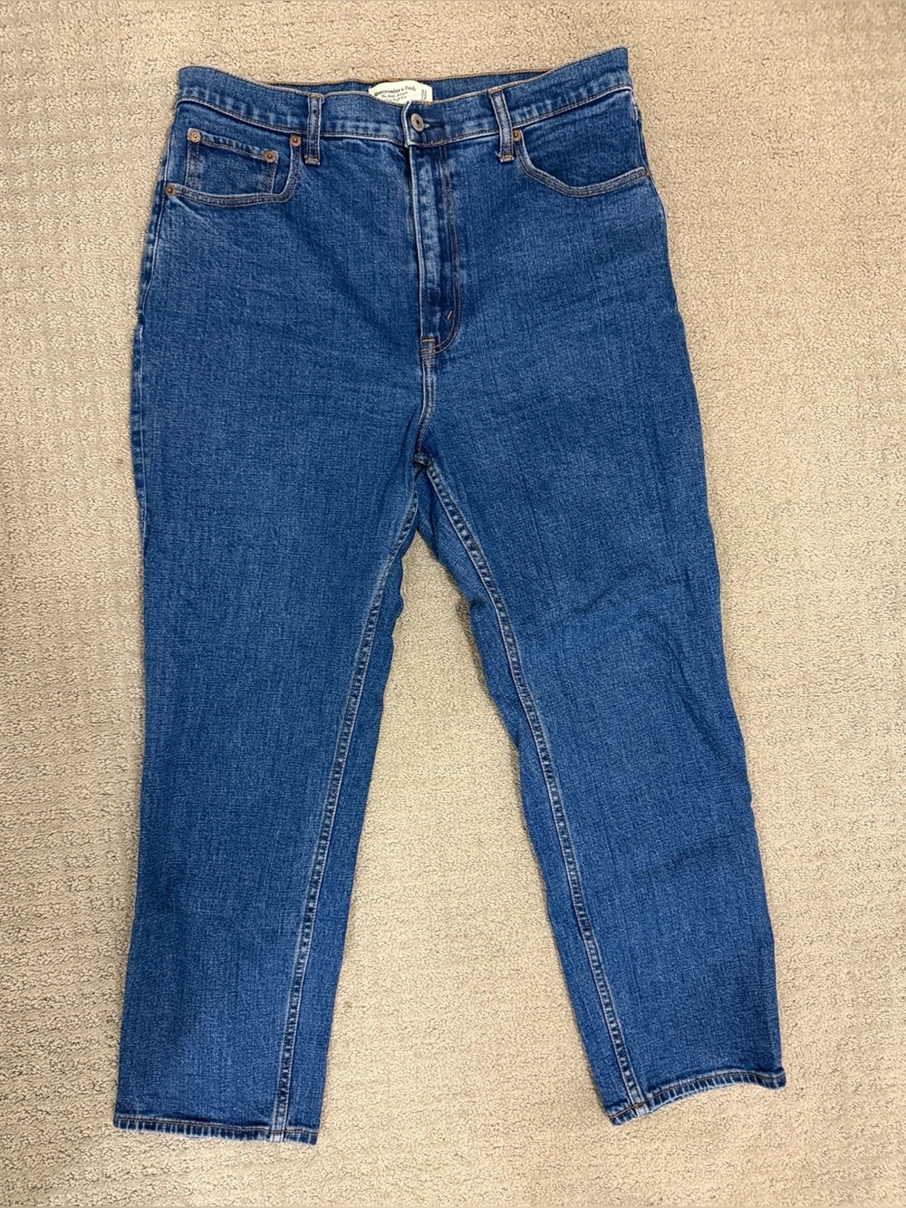 Abercrombie & Fitch the Ankle Straight ultra high rise size 31 used clean